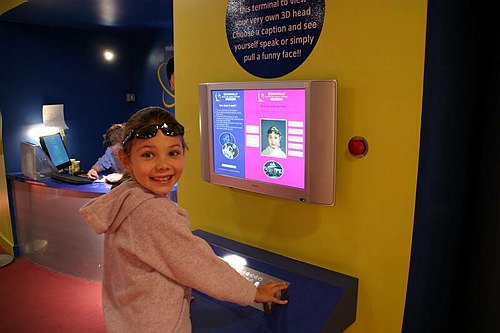 The visitor's centre at Goonhilly Earth Station, Cornwall