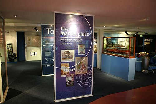 The visitor's centre at Goonhilly Earth Station, Cornwall