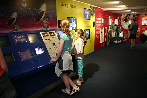 The visitor's centre at Goonhilly Earth Station, Cornwall