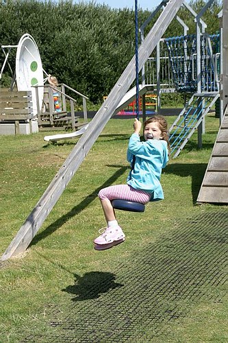 The children's playground at Goonhilly, Cornwall